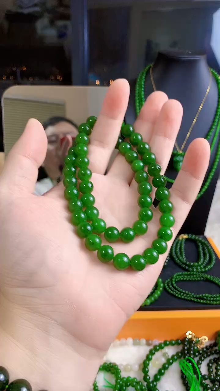 和田玉（碧玉）未镶嵌项链10