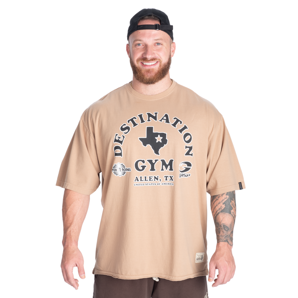 GASP destination iron tee 盖世璞德州总部纯棉泵铁T恤纪念款