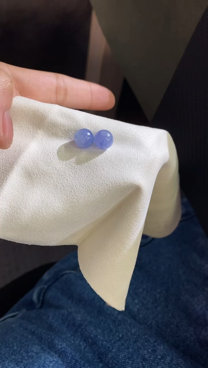 【闪购商品】翡翠挂件未镶嵌紫色珠珠两颗