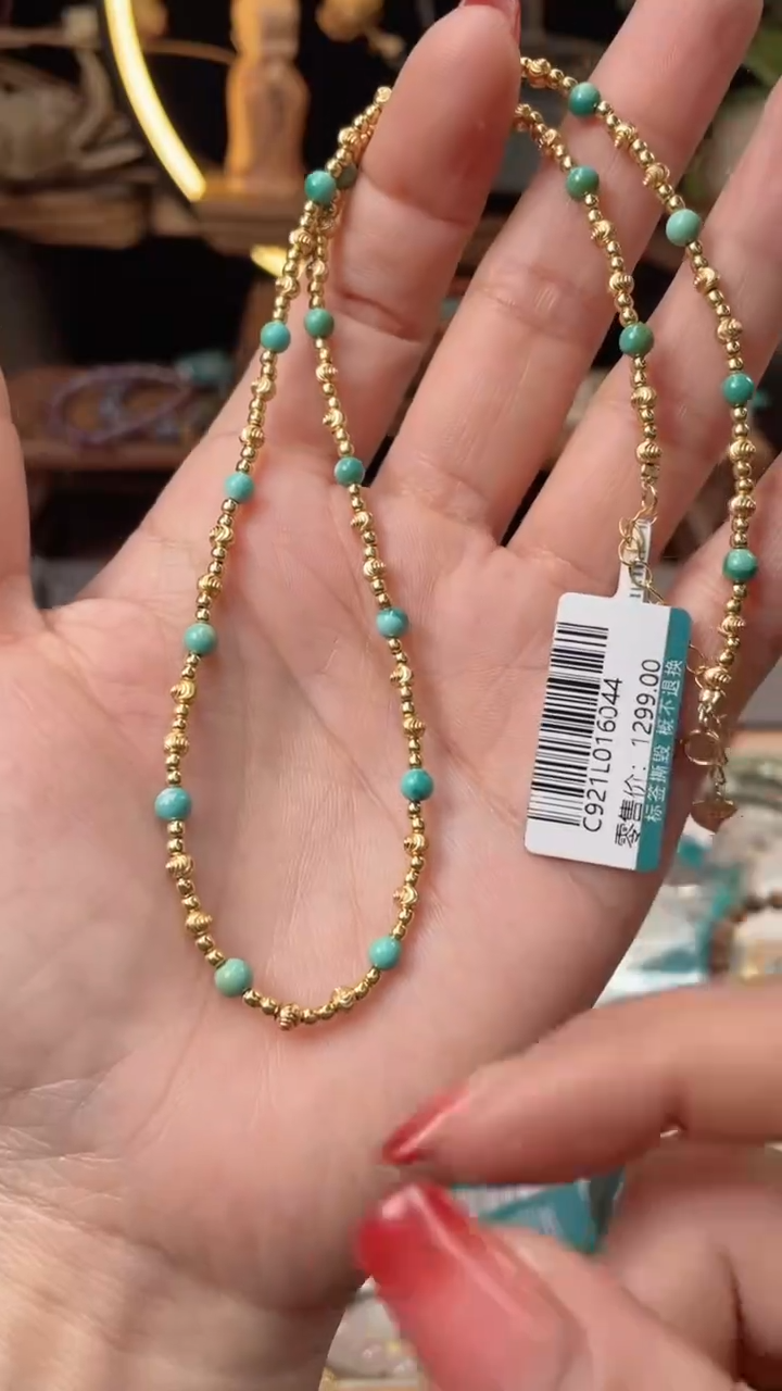 【闪购商品】绿松石颈饰未镶嵌@@C921L016044