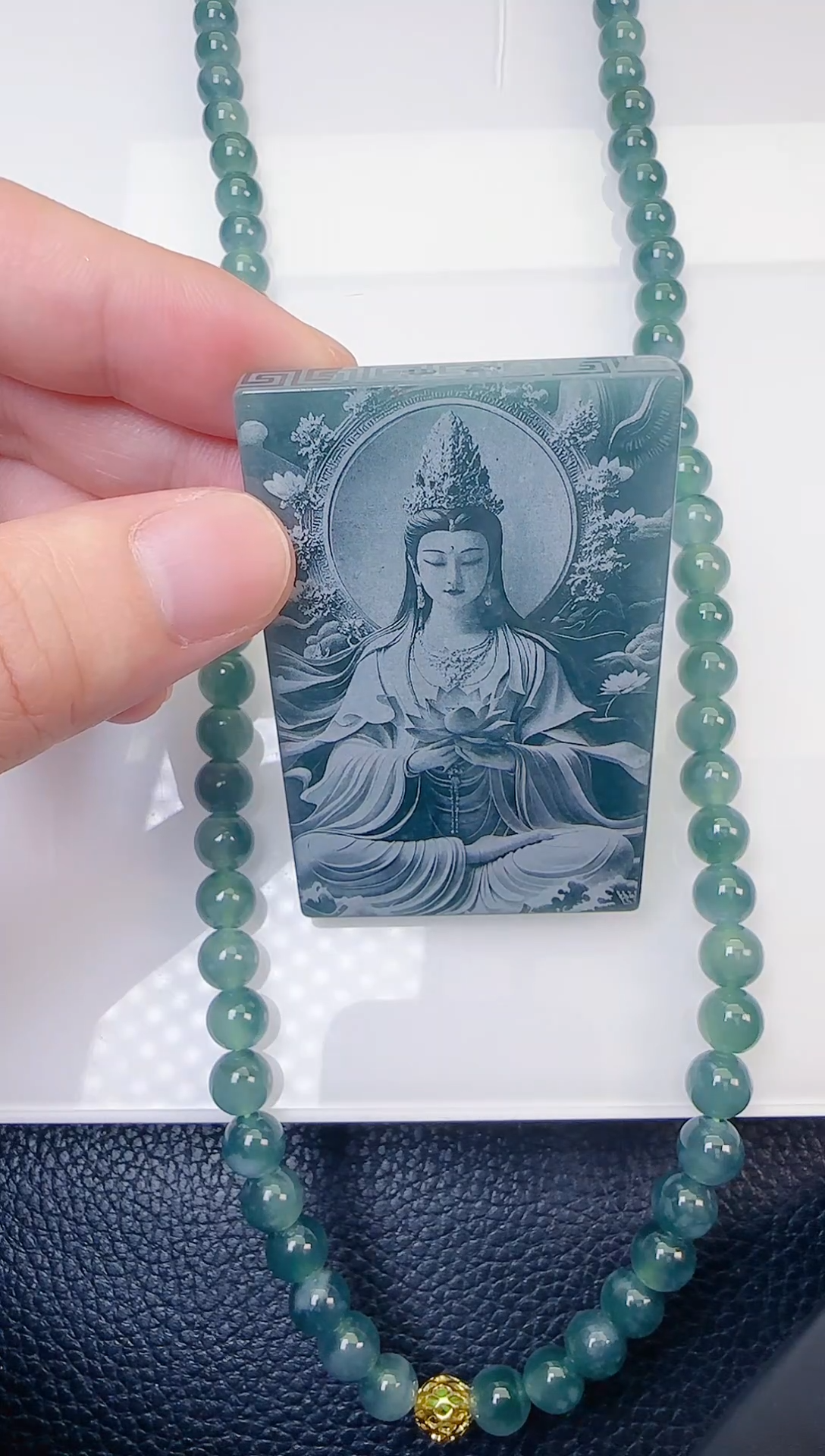 颈饰未镶嵌翡翠天然A货翡翠  多样性随机发其一