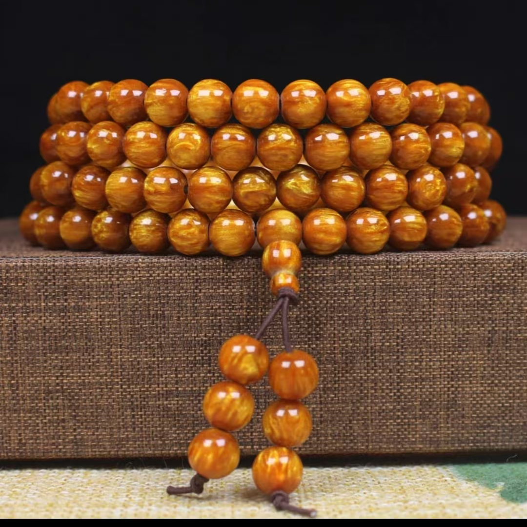 （一等精品）金丝 多圈手串108*1.0（无礼盒）003