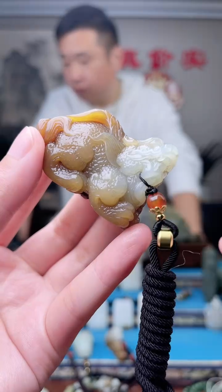 和田玉未镶嵌挂件1