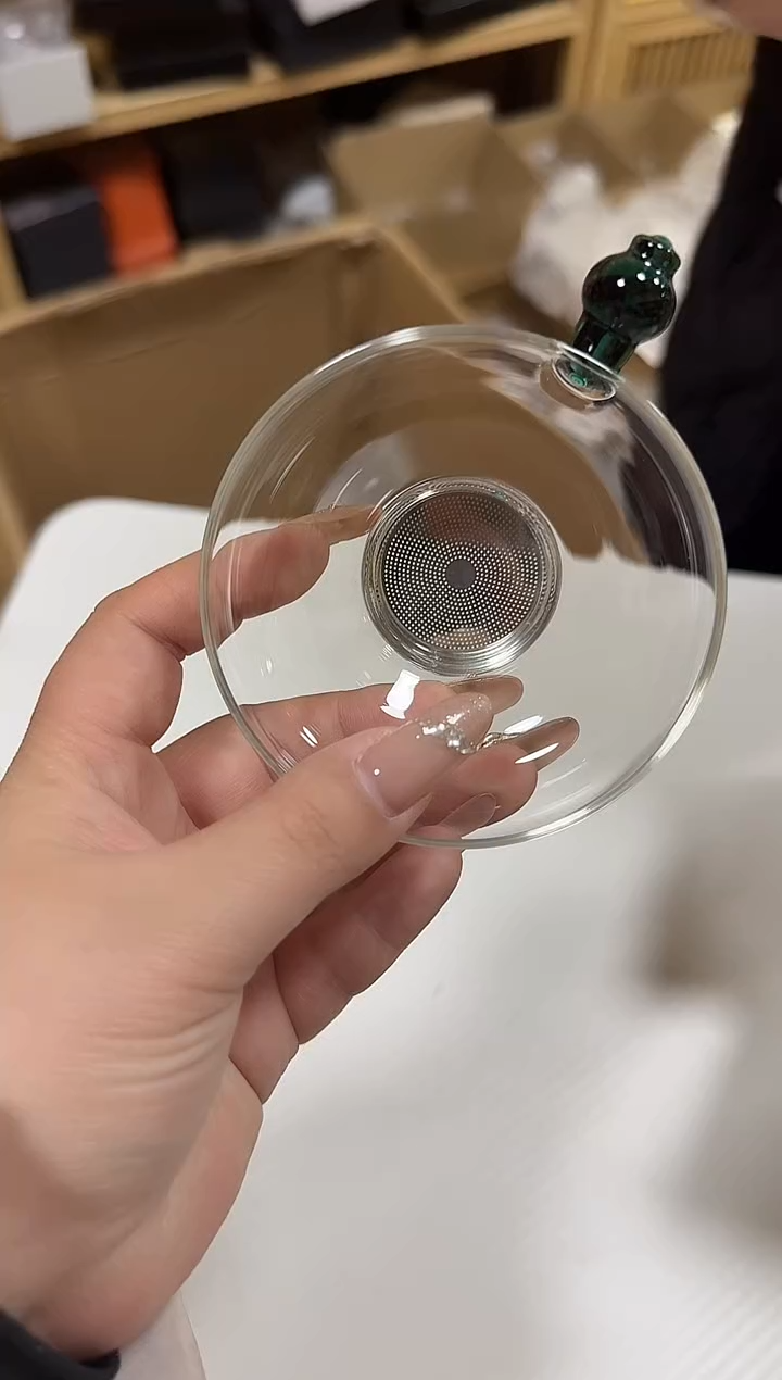 墨绿不锈钢茶漏773