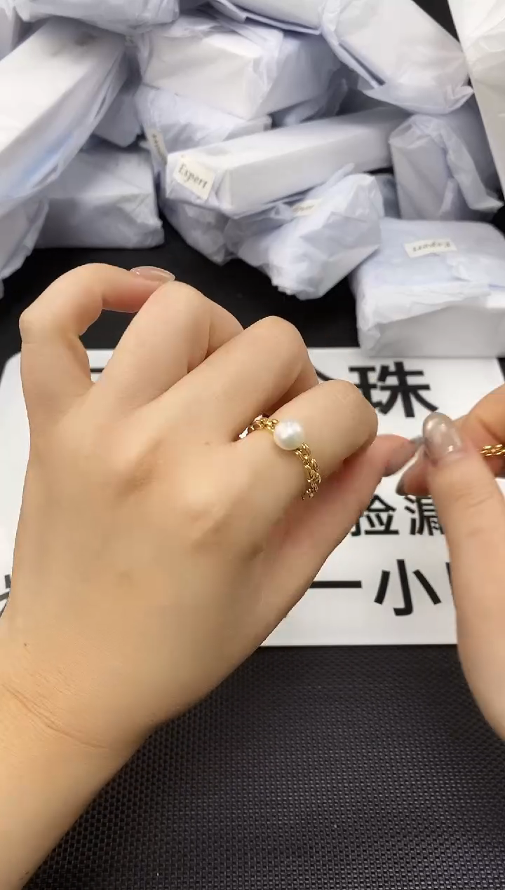 未镶嵌耳饰淡水珍珠JZ1023