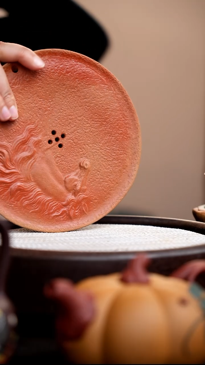 茶壶紫砂段泥骏马储水壶承