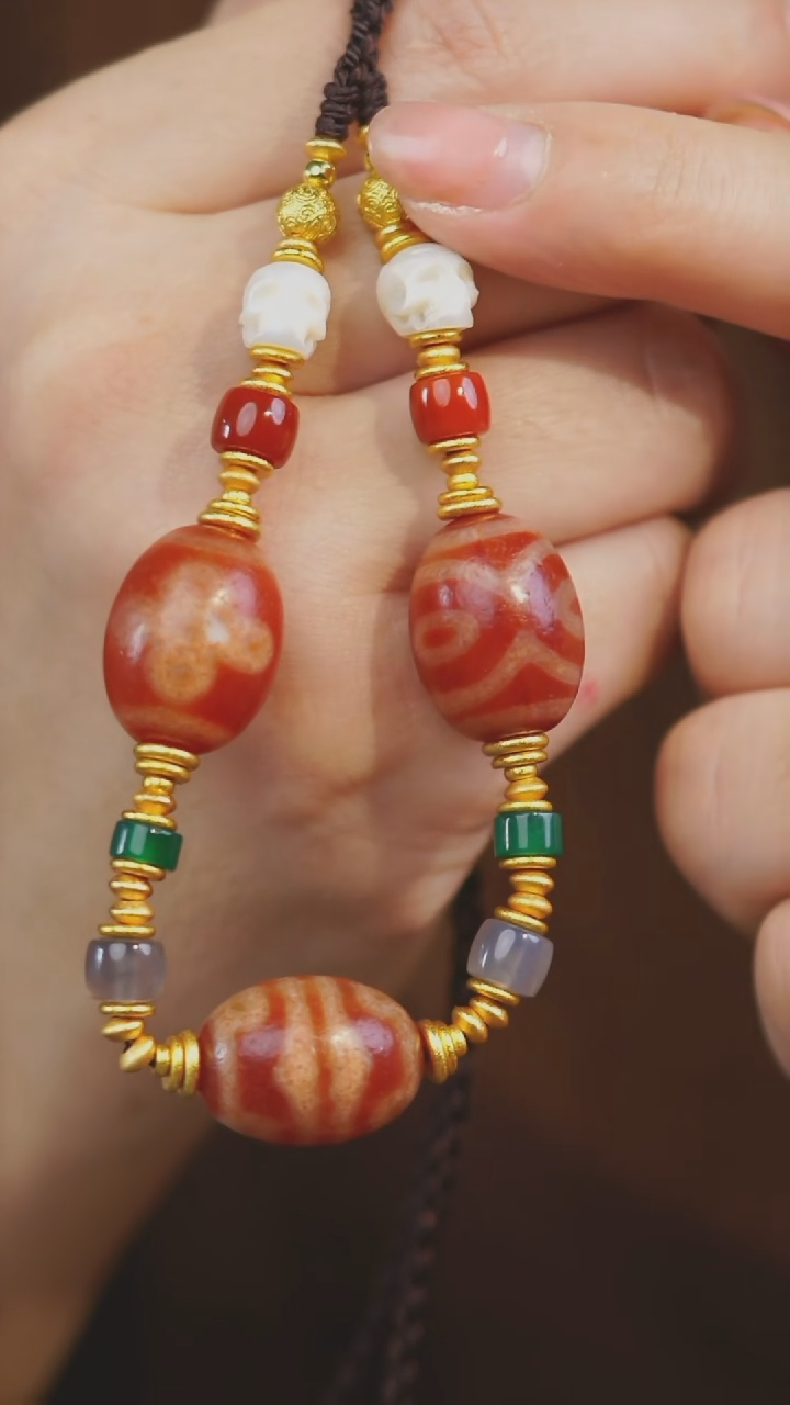 【闪购商品】玛瑙/玉髓项链未镶嵌多样性发一