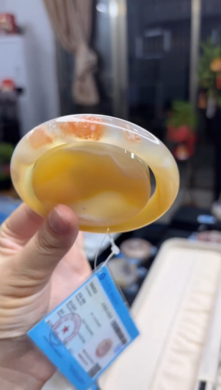 【闪购商品】石英质玉手镯未镶嵌91（58圈赠送镯心）