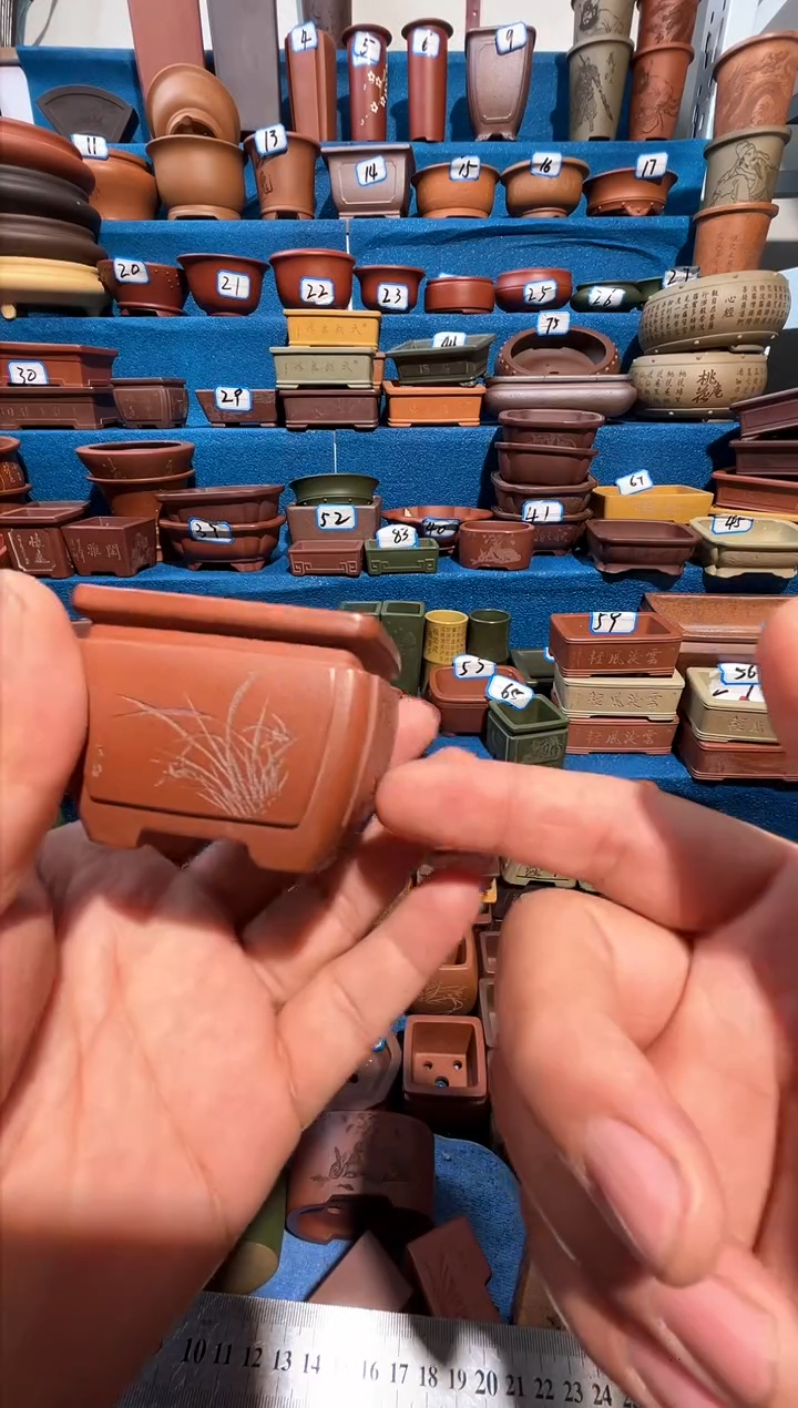 【闪购商品】紫砂紫砂花盆5*4.5