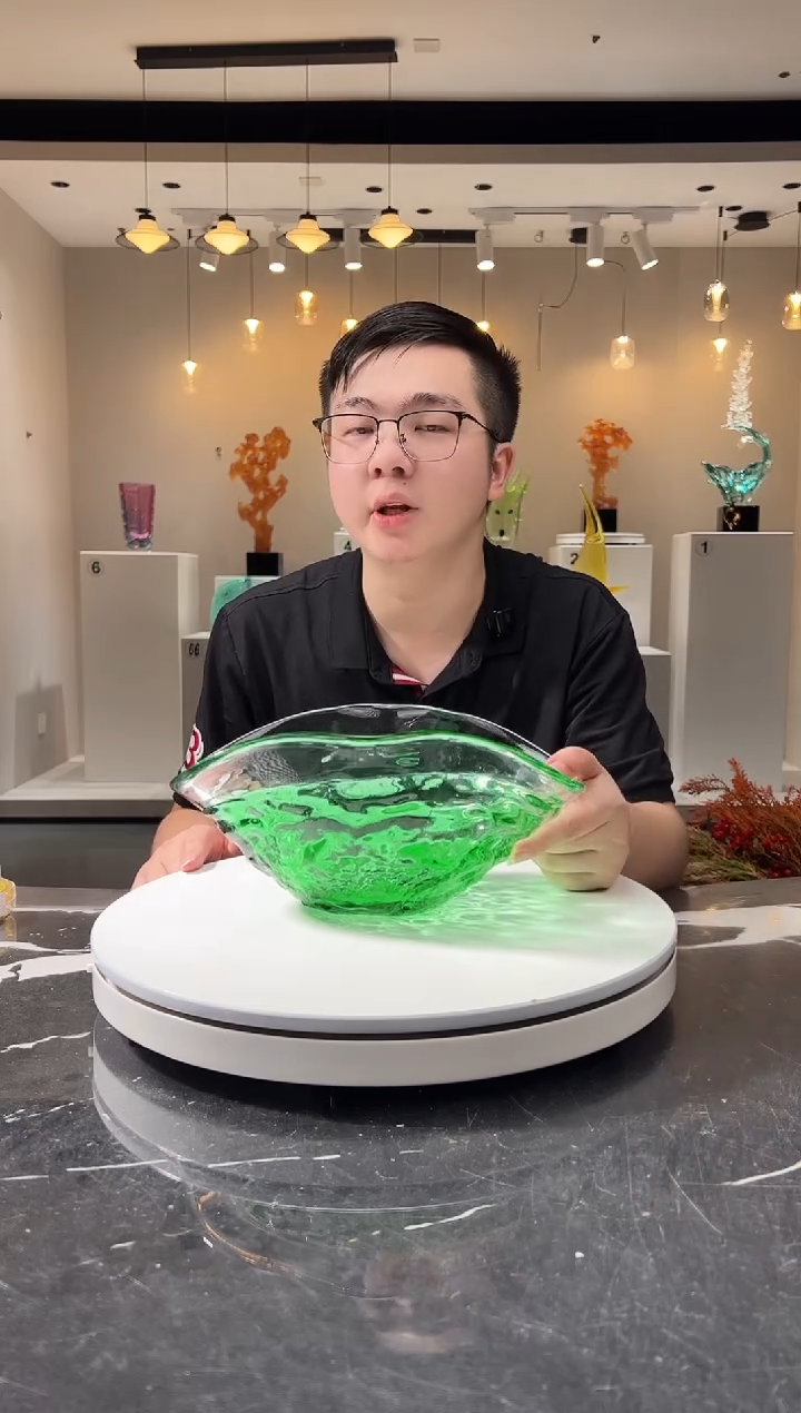 摆件巴比特美学-祖母绿小号果盘