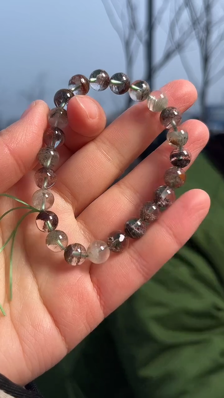 【闪购商品】水晶手链未镶嵌天然四季幽灵手串多样性发一8mm