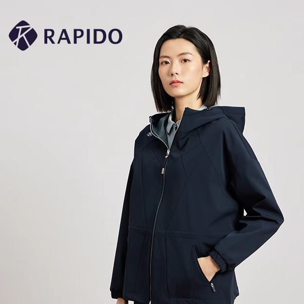 【新品】RAPIDO雳霹道25春女士简约休闲运动宽松夹克外套CP5239J06