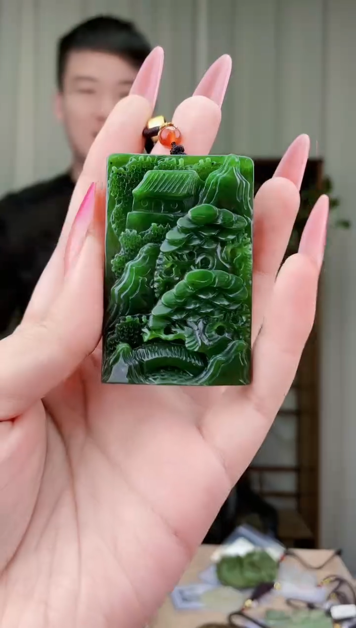 和田玉未镶嵌挂件拍一发一，多样性发货！