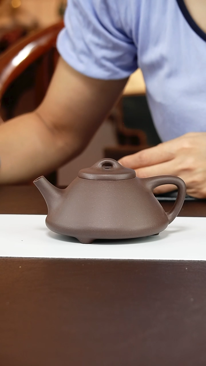 茶壶紫砂胡*萍底槽青260毫升微瑕