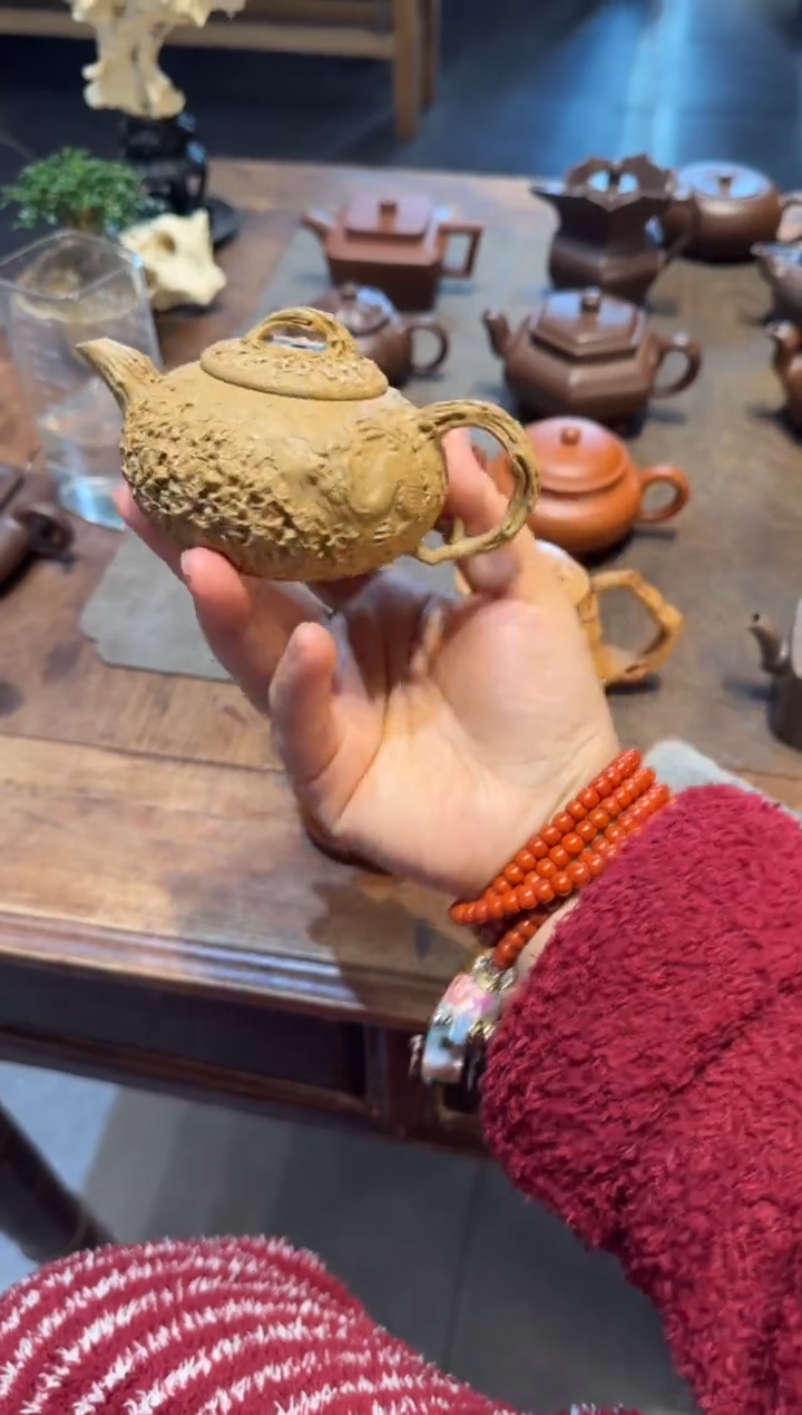 茶壶紫砂玉***串隐龙供春