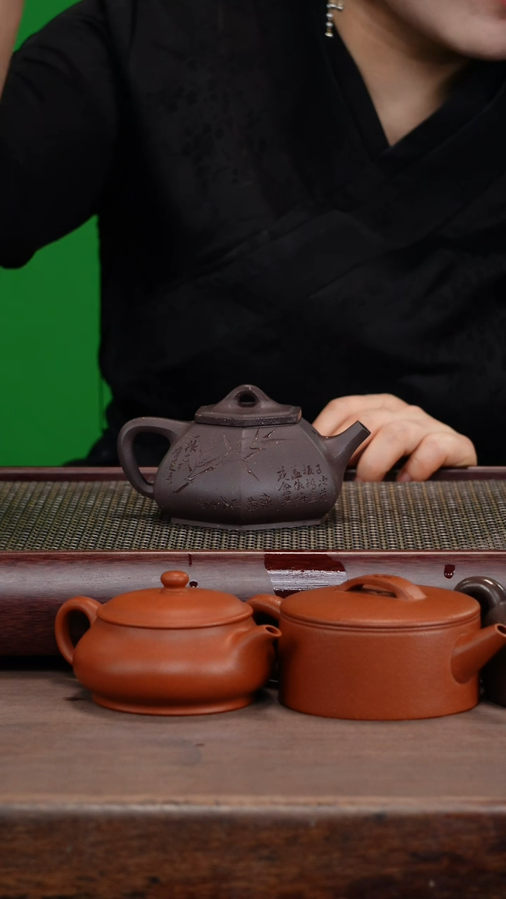 【闪购商品】紫砂茶壶全手工零添加底槽青六方子冶