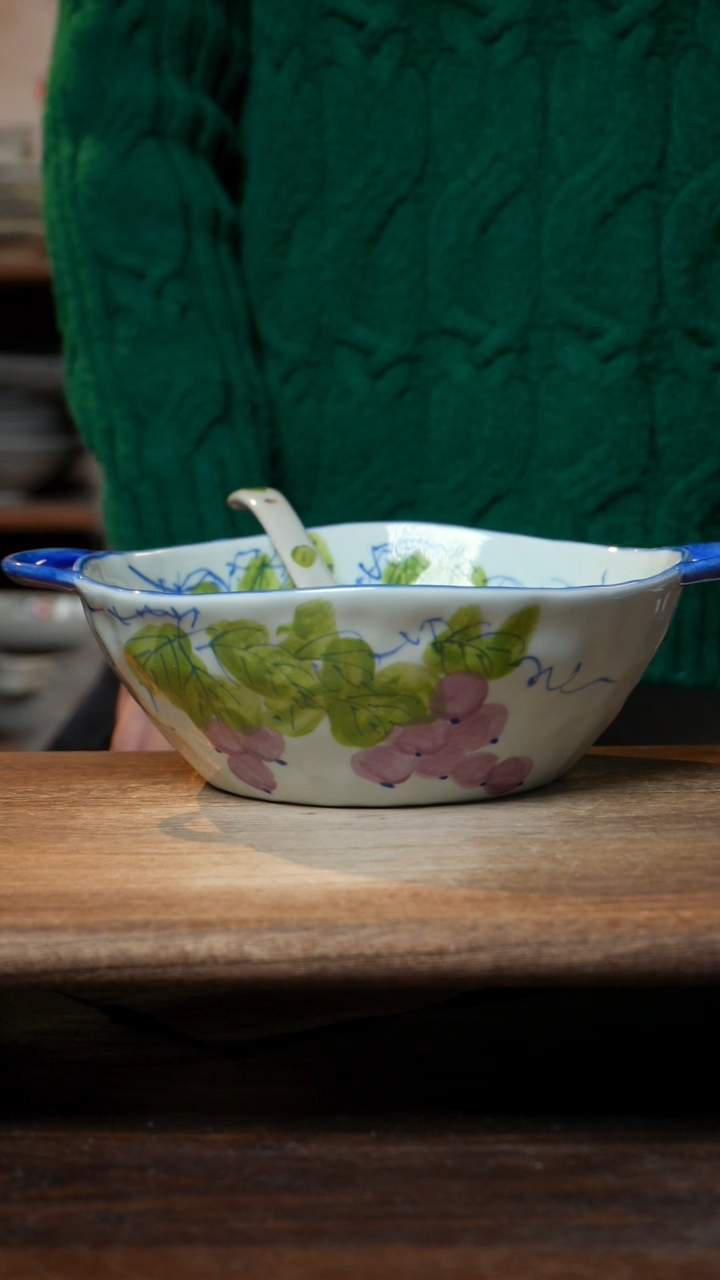 【闪购商品】瓷1个景德镇高温瓷釉下瓷+1个随机汤勺