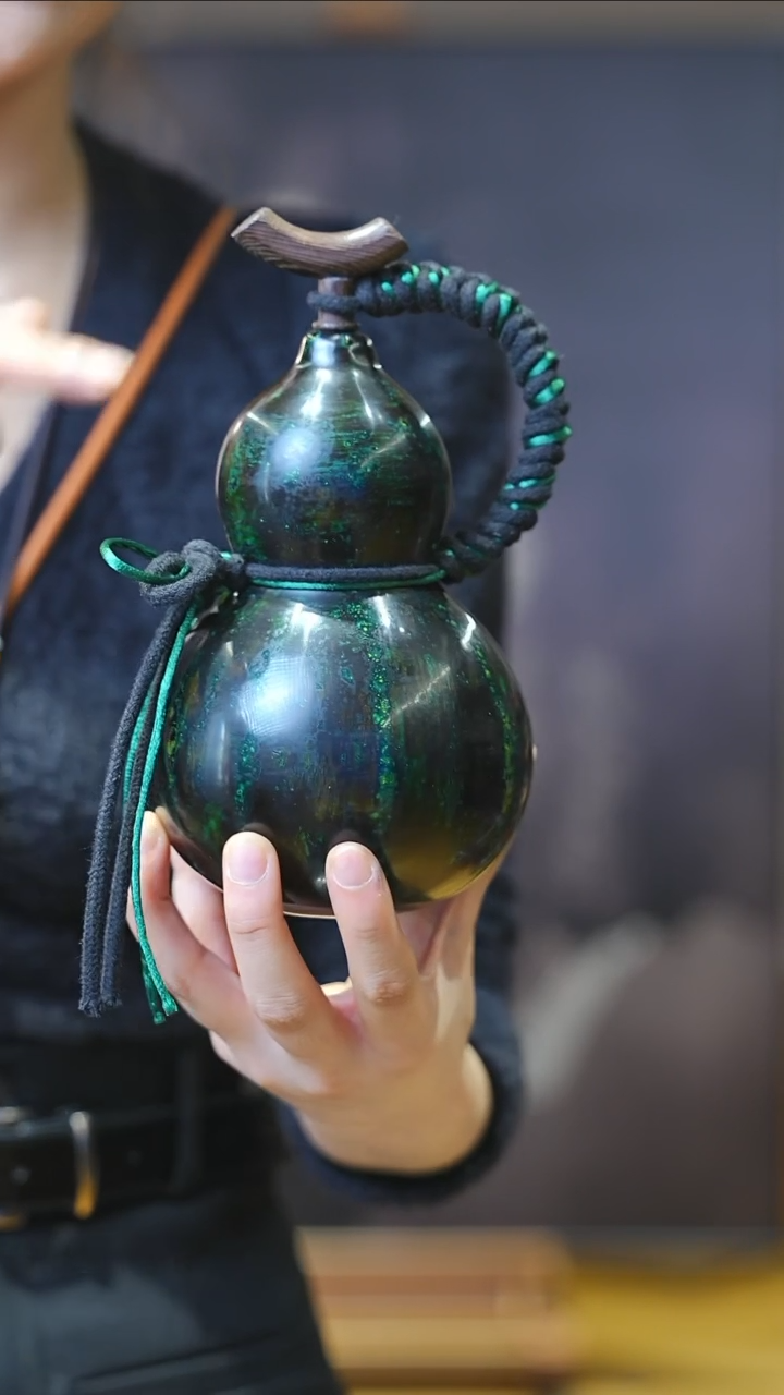 【闪购商品】XL172漆艺酒葫芦不包手串及旋转底座