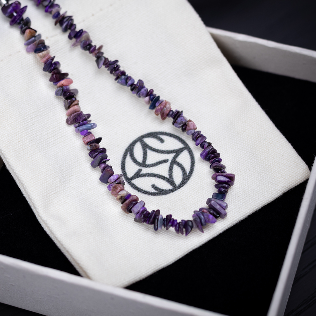 禾奕南非老矿舒俱来碎银子手链梦幻紫女款时尚精美百搭设计气质