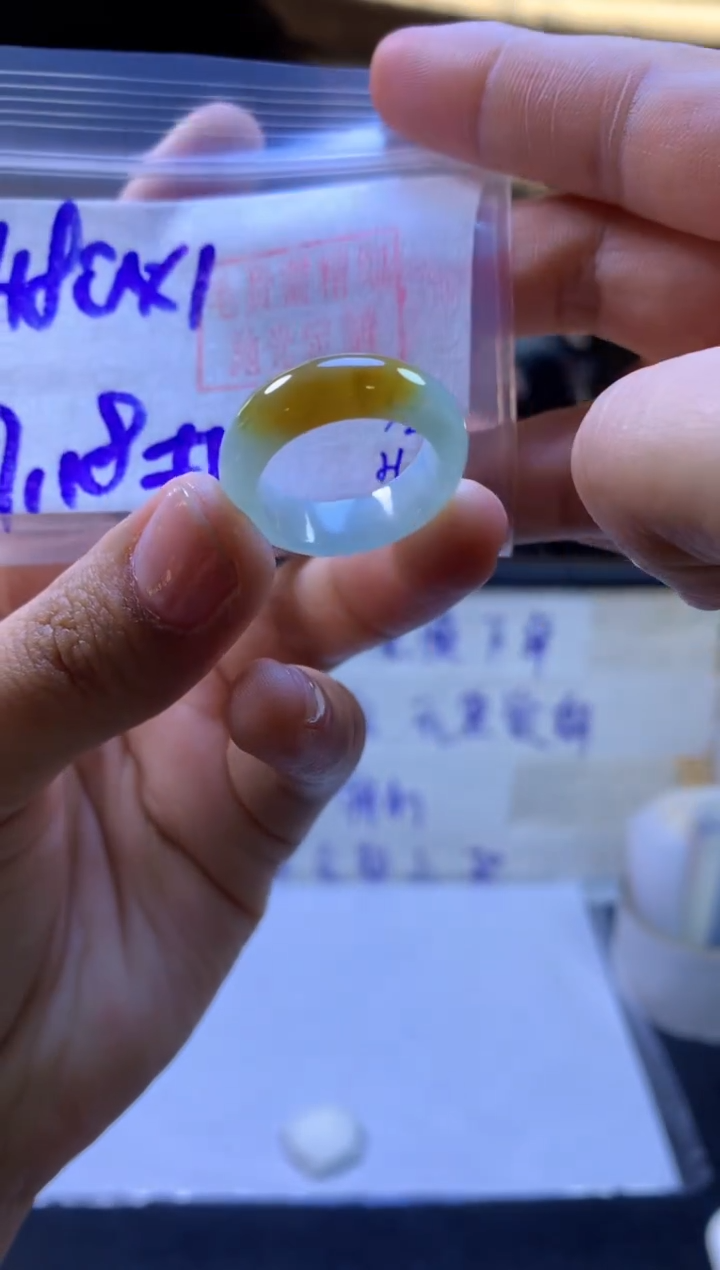 【闪购商品】定制翡翠未镶嵌戒圈#480元-毛货需精细抛光