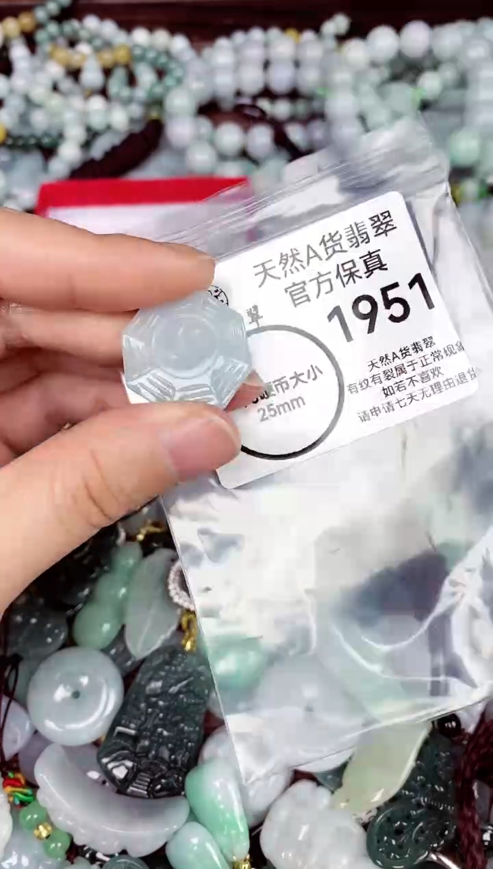 【闪购商品】翡翠颈饰未镶嵌天然A货翡翠1951