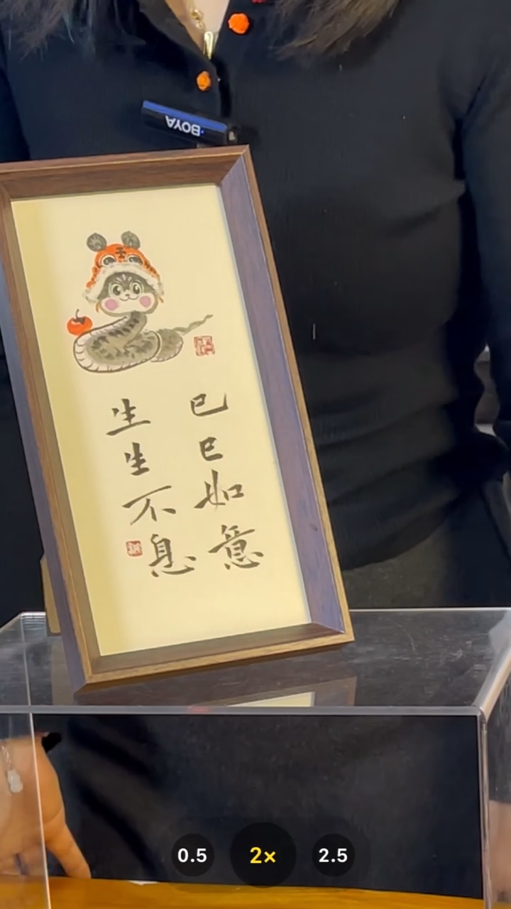 【闪购商品】书法【巳巳如意生生不息】小蛇款27*14