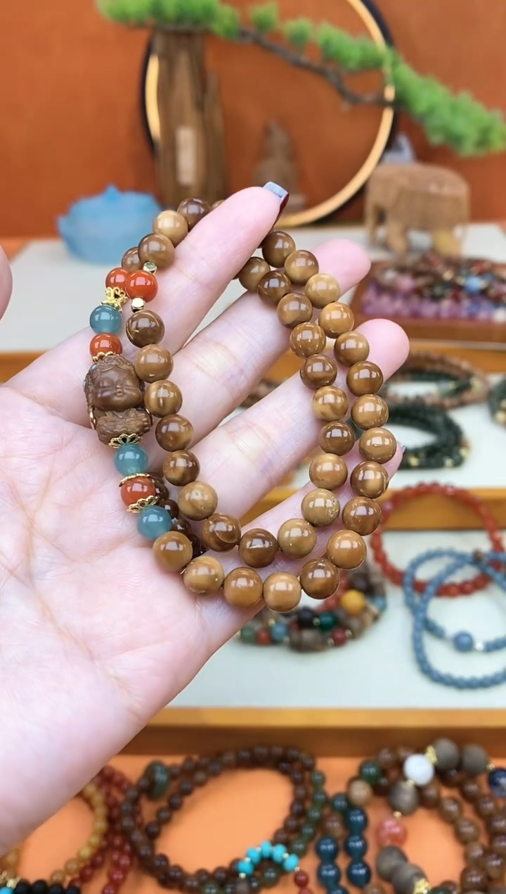 【闪购商品】库克手串未镶嵌07库克度母双圈手串