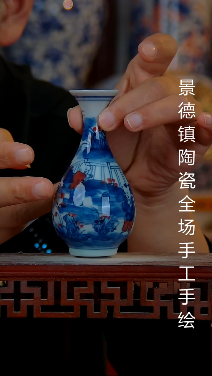 摆件陶景德镇陶瓷 全场手工手绘