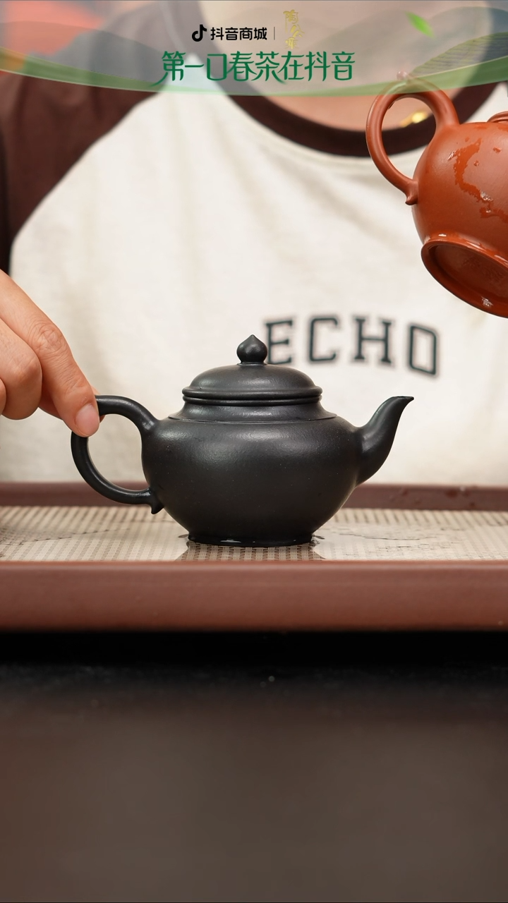 半手工焐灰铁芯朱泥笑樱