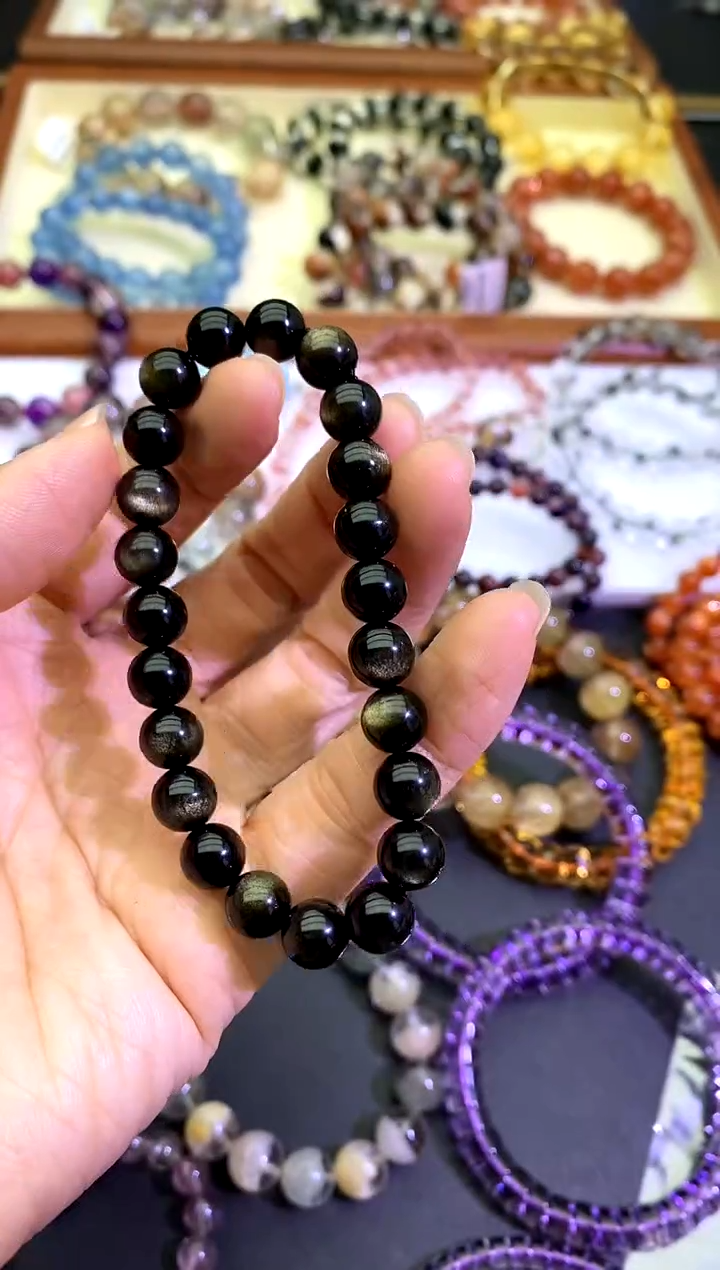 【闪购商品】金曜石8m手链男女款