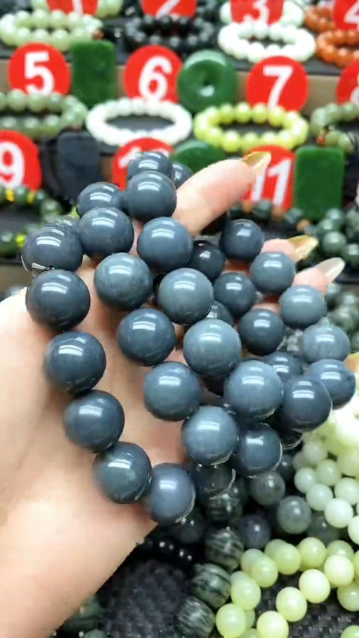 手链未镶嵌和田玉16莫兰迪青花多样性发货拍一发一