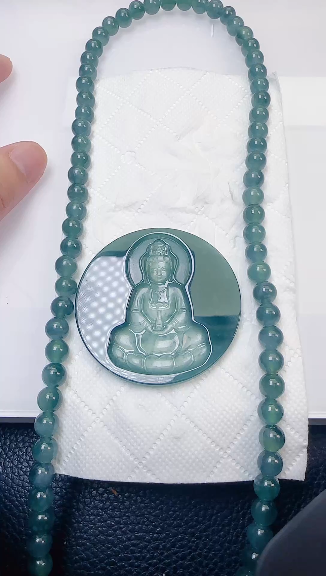 颈饰未镶嵌翡翠天然A货翡翠  多样性随机发其一