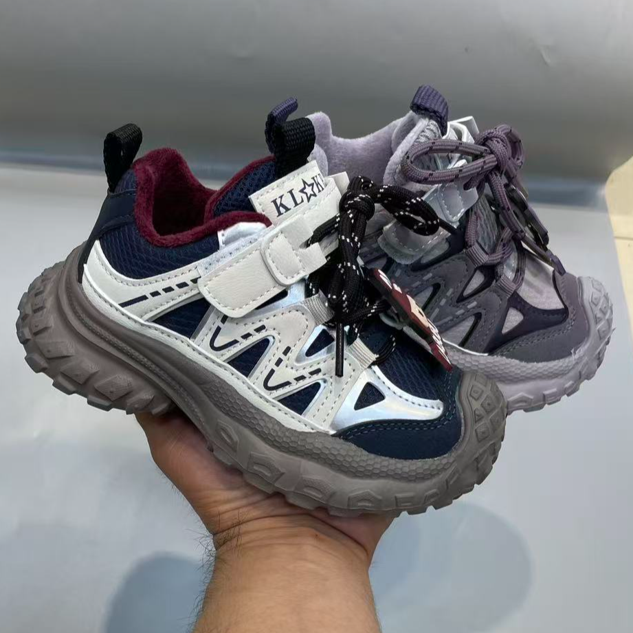 秋季新款二棉 8762儿童休闲舒适百搭时尚加绒运动老爹鞋