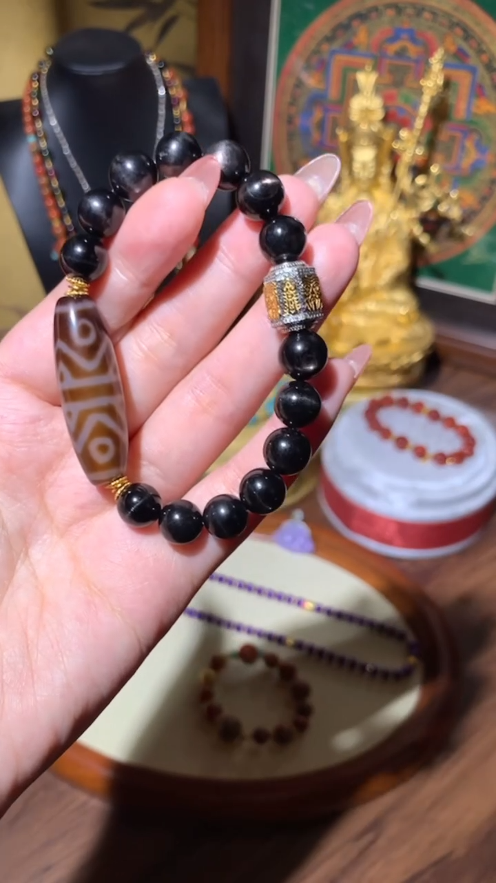 【闪购商品】辉石手串未镶嵌金运石手串