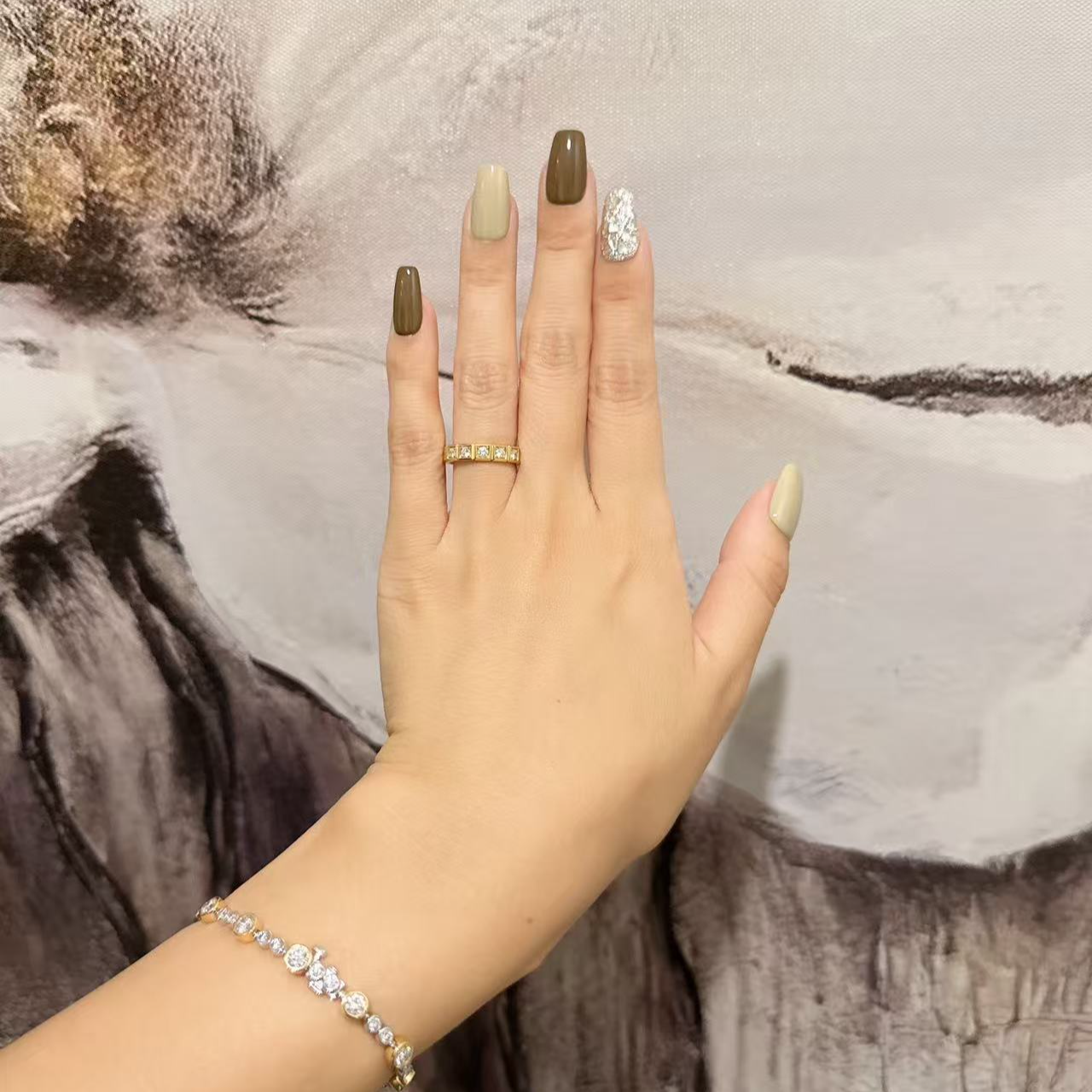 高级感体验【尤克里里】纯手工轻奢新款甲片美甲（福利无工具包套装）