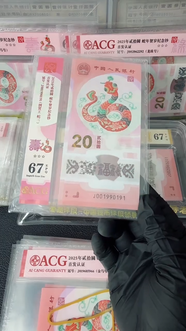 【闪购商品】2025年蛇钞单张J001990191