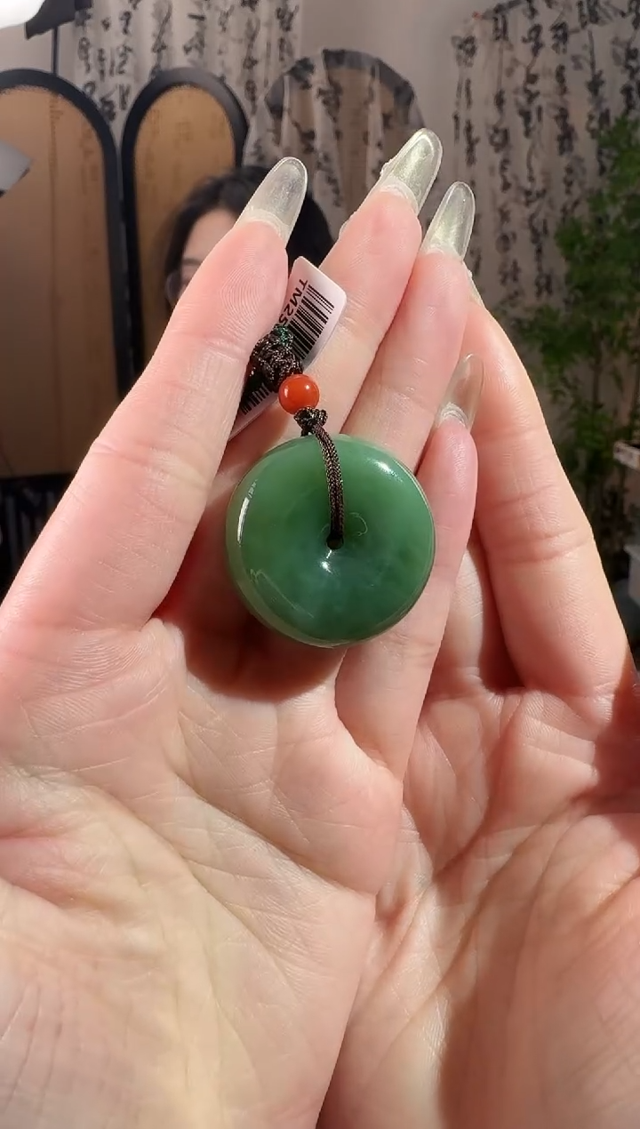 颈饰未镶嵌和田玉平安扣 30mm