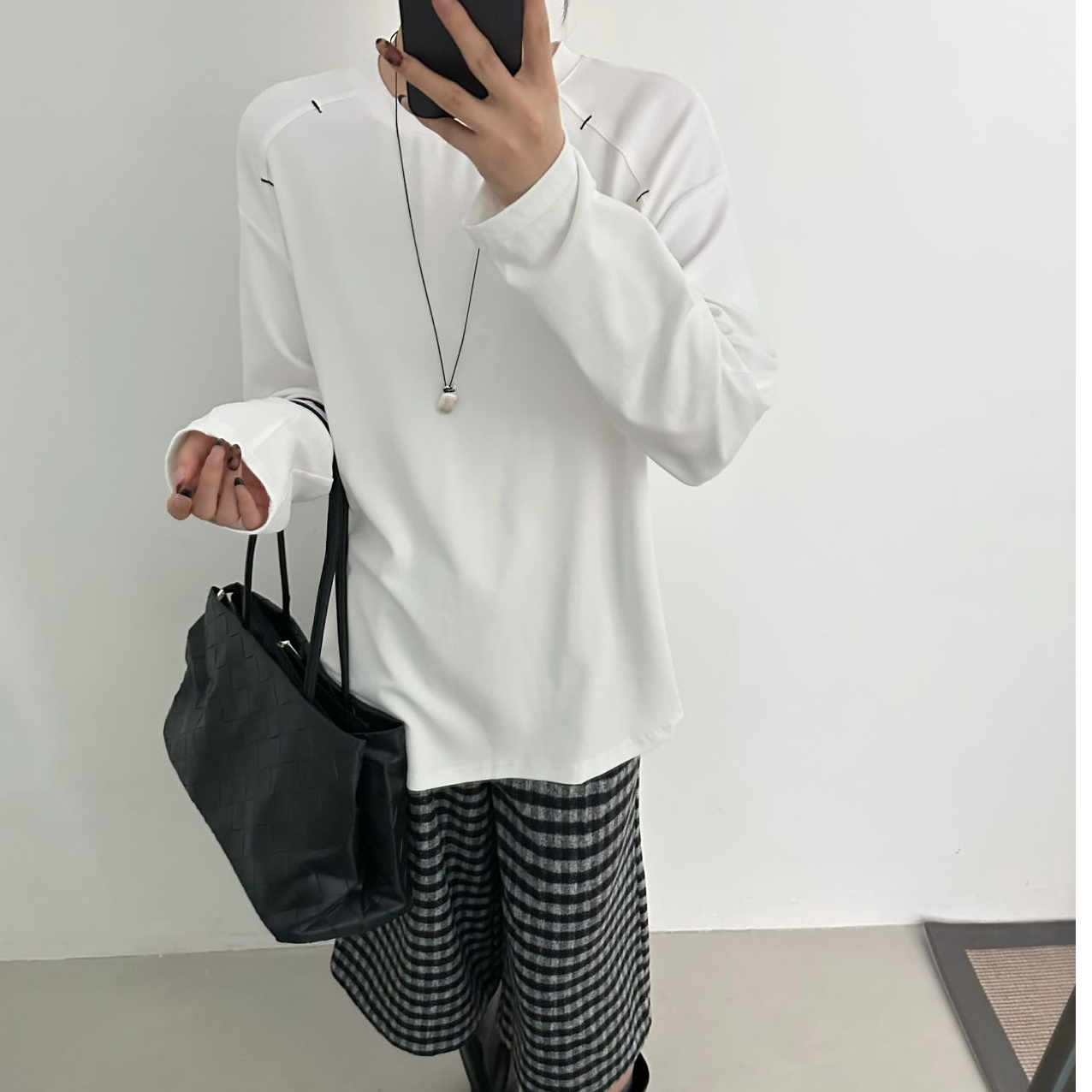 妮子严选新款秋冬休闲时尚百搭新款打底上衣T恤23529