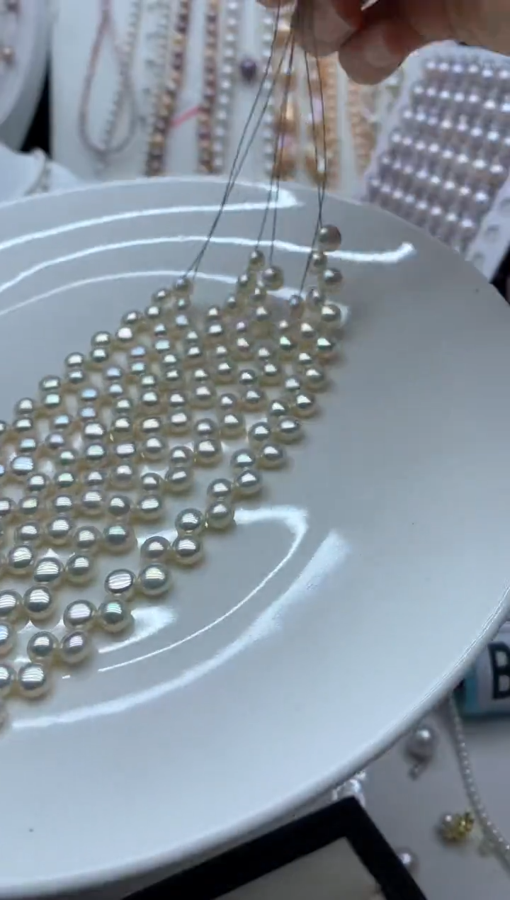 淡水珍珠手串银S925镶嵌手链多样性发其一