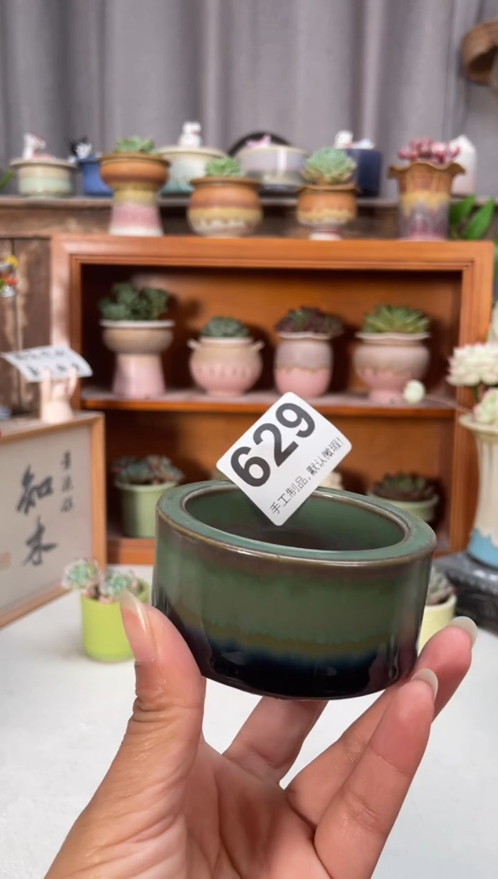 瓷片629知木小芳花盆