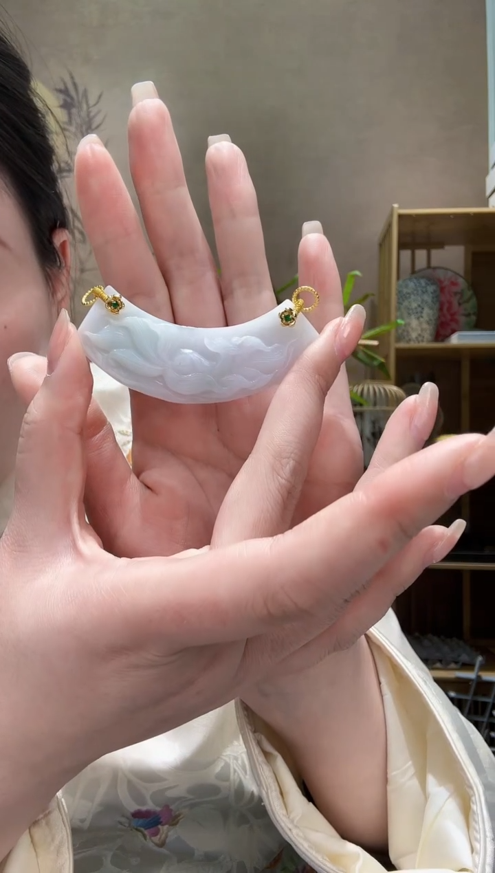 【闪购商品】翡翠耳饰未镶嵌吊坠