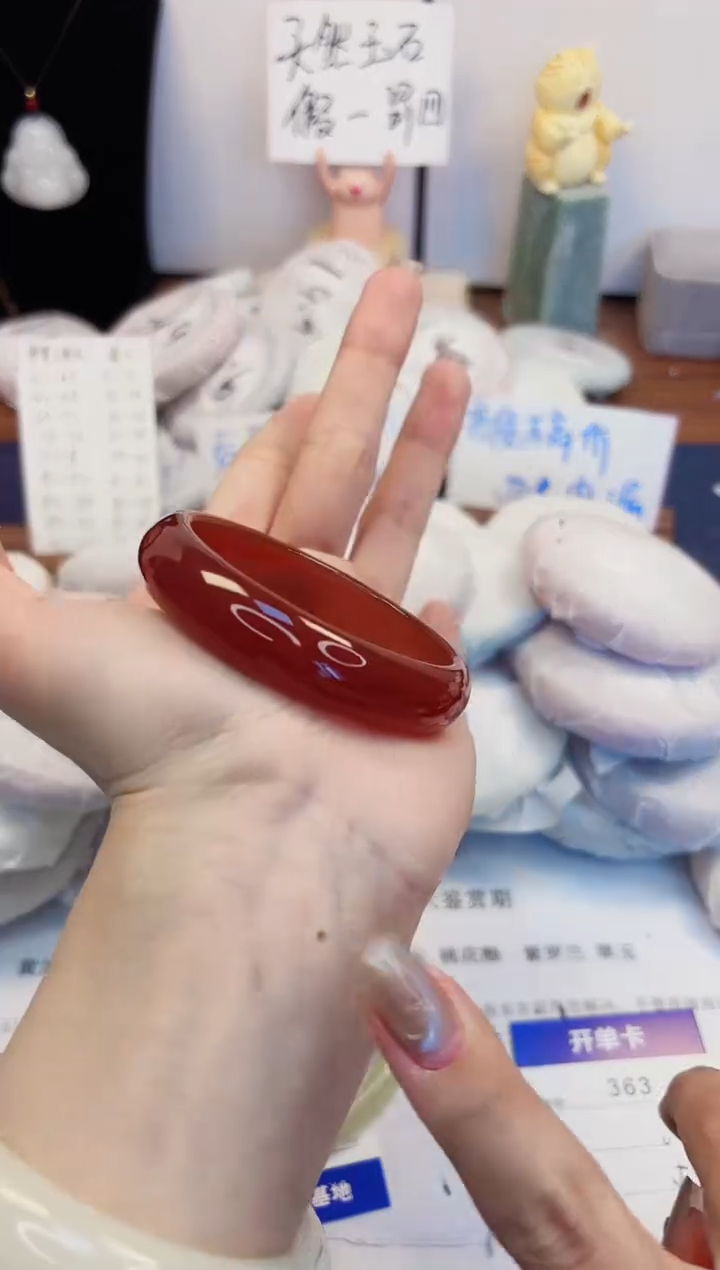 【闪购商品】石英质玉手镯未镶嵌363-财气镯-圈口53