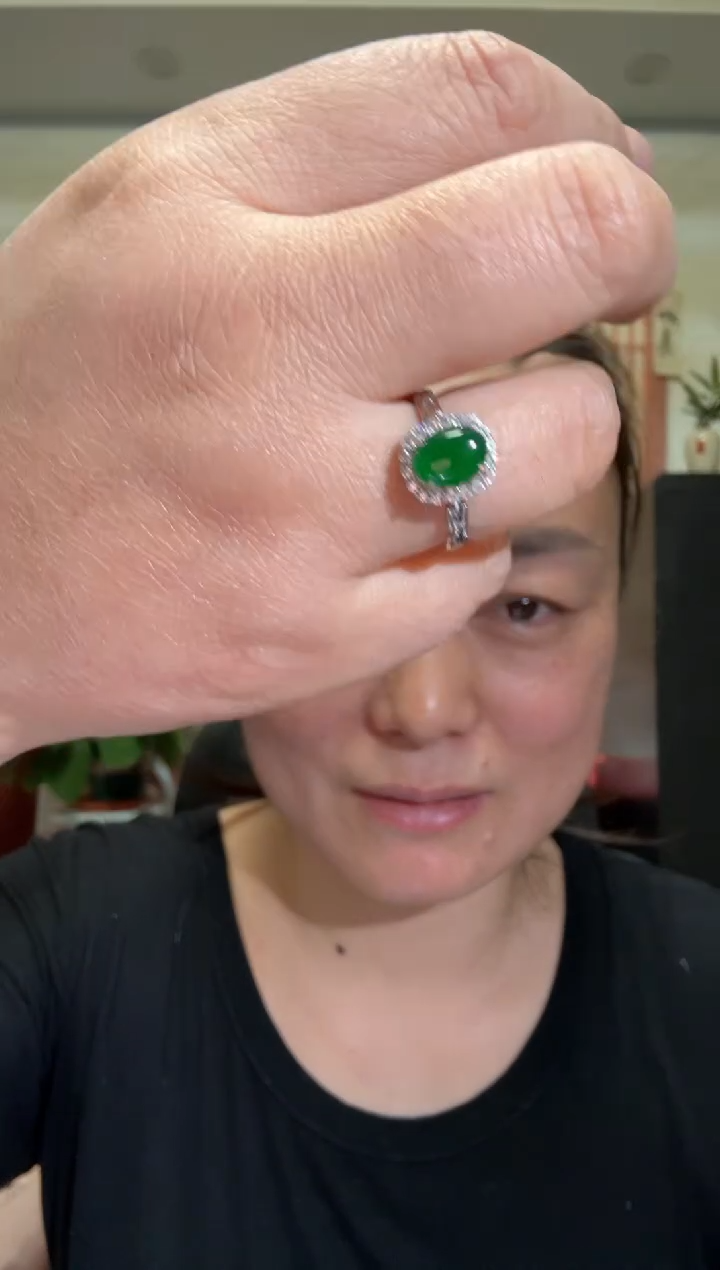 颈饰银S925镶嵌翡翠00005306