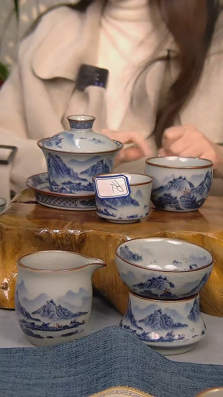 【闪购商品】简装家用款10件套 陶瓷家用茶具系列