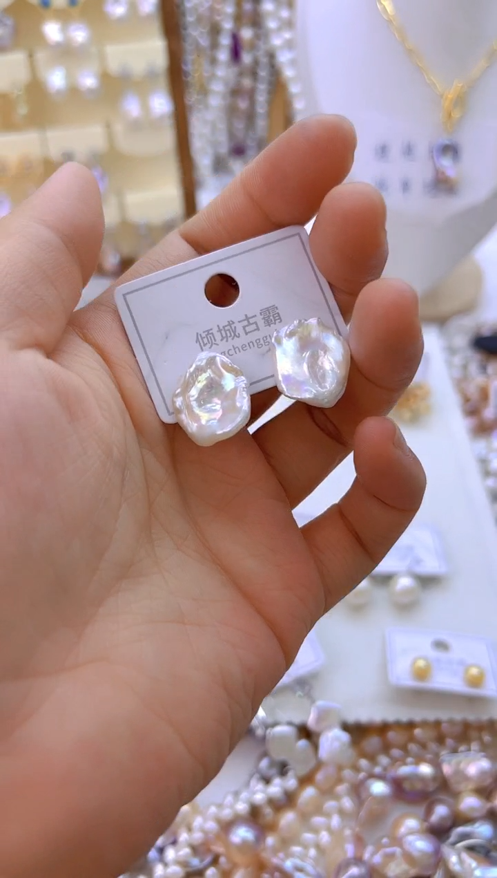 银S925镶嵌淡水珍珠项链丫*?94