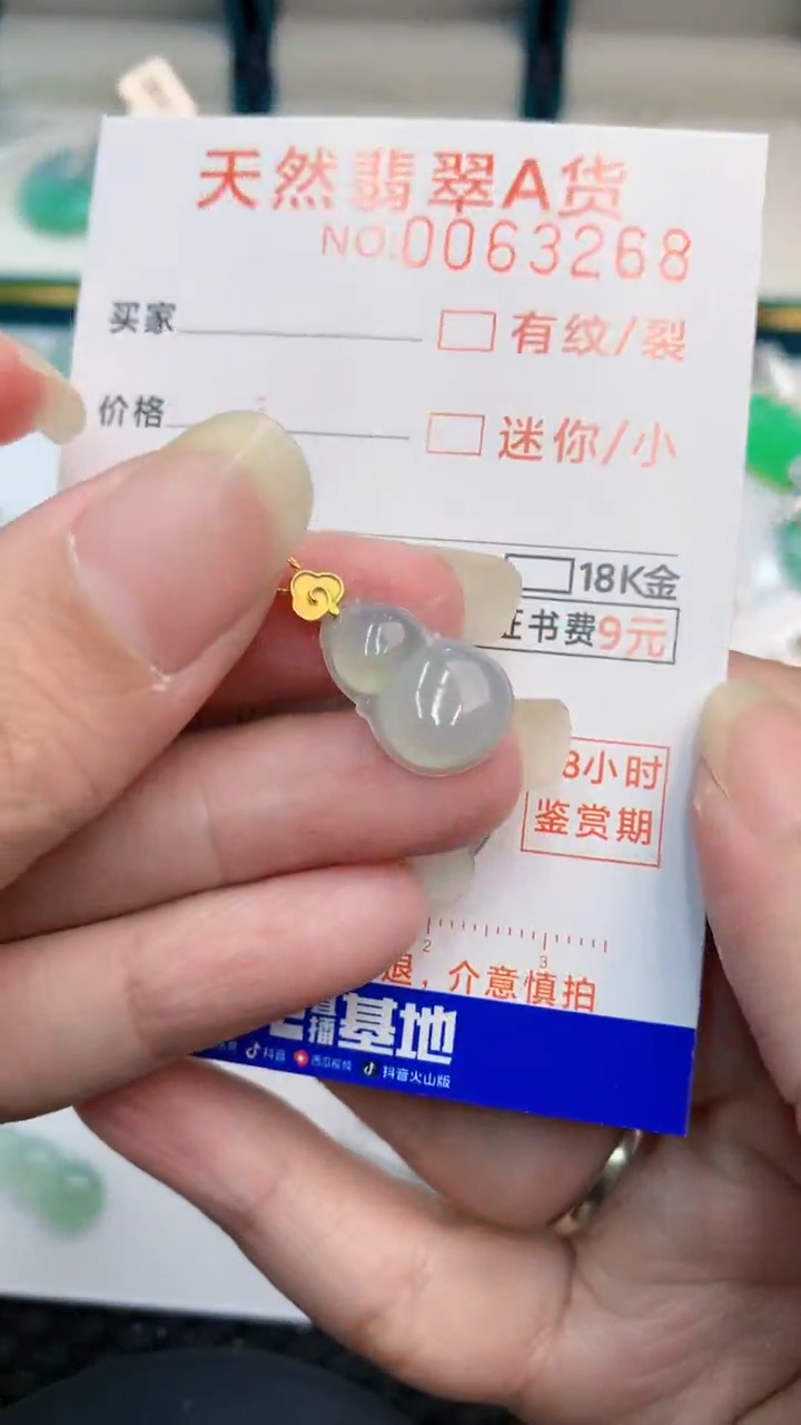 【闪购商品】翡翠颈饰18K金镶嵌            8