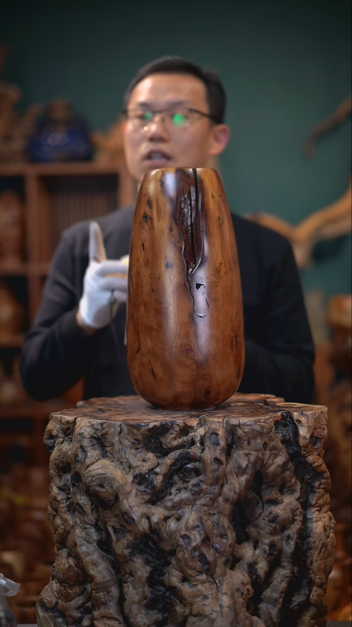 【闪购商品】枣木雷击枣木水滴瓶