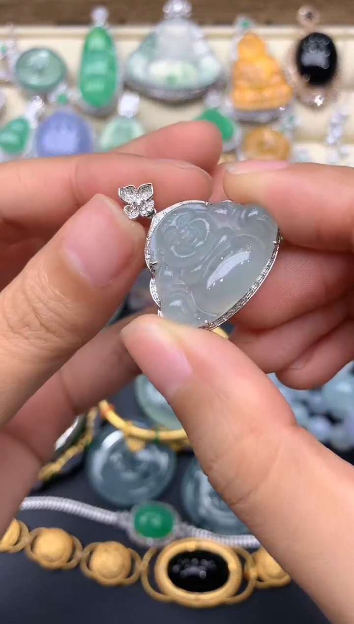 【闪购商品】翡翠颈饰18K金镶嵌194-中国好珍宝