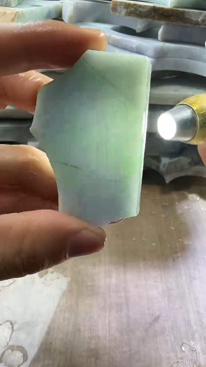 裸石翡翠天然翡翠A货花345