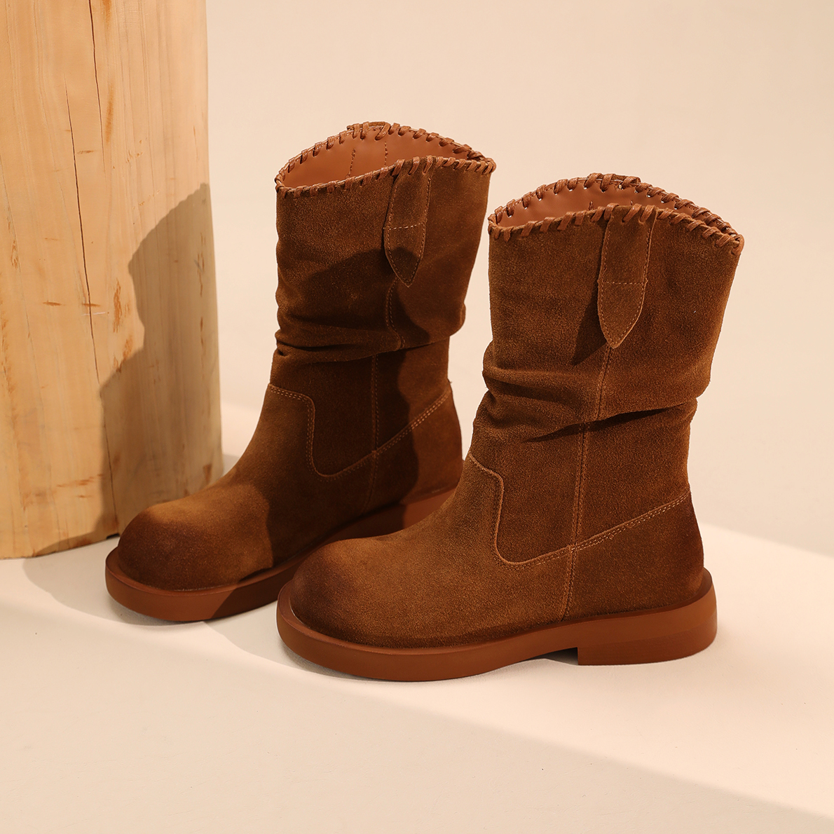 【金夫人】7609-25冬季新款马丁靴时尚百搭休闲靴